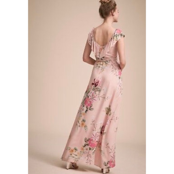 Anthropologie BHLDN Plum Pretty Sugar Blair Wrap Dress - Picture 6 of 10